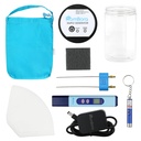 Kit gerador de prata coloidal – 99,99% (Ag) Rods, TDS Medidor Máquina de prata coloidal, Indicador de água impura, Máquina de ionizador de água para casa, Bolsa de viagem, Kit simples