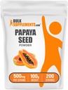 BulkSuplements.com Papaya Seed Powder - Carica Papaya Seed, Nutritional Supplement, for Digestive & Gut Support - Gluten Free, 500mg per Serving, 100g (3,5 oz) (Pacote de 1)