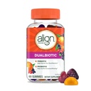 Alinhar Dualbiótico, Prebióticos e Probióticos para Mulheres e Homens, Probióticos para a Saúde Digestiva, Prebióticos ajudar a nutrir boas bactérias, sabores de frutas naturais, 60 chicletes probióticos