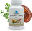 Dr. Robaina Astragalus & Reishi Cápsulas – Imune, Fígado & Suporte Cardiovascular – Alta Potência mistura de ervas – Vegan, Não-GMO, Made in USA, 60 Cápsulas