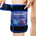 Pacote de gelo do joelho para lesões reutilizáveis - Sacos de gel quente e frio para a perna, costas, ombros, braços, lesões no cotovelo, alívio da dor, inchaço, cirurgia de substituição do joelho ( Azul da Marinha)