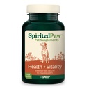 Saúde da Paw espirituoso + Vitalidade para cães - Suplemento de animais de estimação para sistema imunológico, casaco, saúde do fígado e mais - Dog Apoio multifuncional com colina, cálcio, zinco, e vitaminas D e A - 90 Wafers mastigáveis