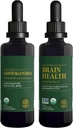 Centro de cura global Ashwagandha & Brain Health Kit - Complexo Ashwagandha, Suporta humor, Função