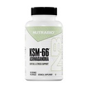 NutraBio Ashwagandha KSM-66 O suplemento de ervas Ashwaganda para estresse, humor e desempenho 600 MG das cápsulas KSM66 90