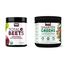 Forçar o fator total de beterrabas Beterraba orgânica em pó Superalimento para aumentar a nutrição diária, USDA Organic & Smarter Greens Daily Wellness Powder para apoiar energia, imunidade e digestão