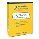 Pesquisados Nutricionais H2 Absorb Molecular Hydrogen Tablets - Água Hidrogenada Instant & Suplemento Antioxidante - Bebida Rejuvenescedora para Promover Energético & Envelhecimento Saudável (60 Tablets)