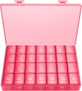 XL Pill Organizer 4 vezes por dia, Bug HULL extra grande semanal caixa de pílulas, 7 dias recipiente de vitamina suporte diário de pílulas para óleo de liver de bacalhau, vitaminas, suplementos