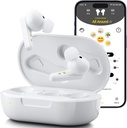 Kingwell OTC Aparelhos auditivos recarregáveis, aparelhos auditivos Bluetooth para idosos com aplicativo inteligente Chamadas habilitadas no iOS / Android, qualidade de som autêntica, 32 DSP cancelamento de ruído de canal