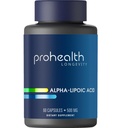 ProHealth Alpha Lipoic Acid de alta potência 1000mg promove o metabolismo, a pele mais jovem e a energia celular. Combate Fadiga e Nevoeiro Cérebro. Protege Coração, Cérebro e Saúde do Fígado. 30 Servings.
