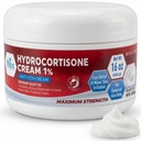 MED Pride 1% Hydrocortisona Cream Bulk 16 Oz Máxima Força Itch Alief para Eczema, Dermatite, Rashes, Mosquito Bites