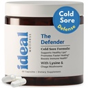 L-Lysine Tratamento de feridas frias para lábios com suporte imunológico - L Lysine 1000mg Cápsulas, Chaga, Bee Própolis, Vitamina C, Zinco & Licorice Root Extract - Não-GMO, Vegetariano, 60 Cápsulas para Homens e Mulheres