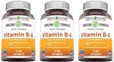 Fórmulas surpreendentes Vitamina B6 Piridoxina 25mg 250 Comprimidos Suplemento