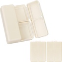 Organizador diário de comprimidos FYY, 2 PCS 7 Compartimentos portátil caso de pílula Organizador de pílulas de viagem, [Desenho Folding] Caixa de pílulas para bolso de bolsa para segurar vitaminas, óleo de fígado de bacalhau, suplementos e medicamentos branco