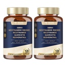 Totaria NMNH (Dihidronicotinamida Mononucleotídeo), NMNH Suplemento w/Niacinamida (Vitamina B3), Quercetina, Trans-Resveratrol, Suporte NAD+, Antienvelhecimento, Saúde e Energia da Célula da Pele, 240 Contagem