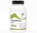 Ácido pantoténico 250mg ~ 200 Cápsulas - Sem aditivos ~ Suplementos de natureza