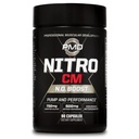 PMD Sports Nitro cm - Óxido nítrico com suplemento pré-treino Agmatine - Crescimento muscular Pré-treino com L Arginina - Endurance Boost para exercício, treinamento e musculação Hardcore - 90 Cápsulas