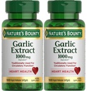 Extrato de Alho Bounty da Natureza 1000 mg Softgels 100 ea (Pacote de 2)