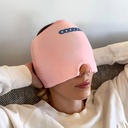 Enxaqueca e alívio da dor de cabeça – Terapia quente e fria para enxaquecas, dores de cabeça, alívio do estresse e mais – um tamanho se encaixa mais - rosa