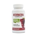 Cápsulas, 60 Count- Resveratrol Supplement Supplement Suporta Envelhecimento Saudável, Saúde do Coração e Função Imunitária com Quercetina, Extrato de Sementes de Uva, Vitamina D3 e CoQ10