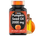 tnvitamins Pumpkin Seed Oil - 2000 mg Por Servindo x 120 Softgels □ Pumpkin Seed Oil Extract Supplement for Hair Growth and Bladder Control*