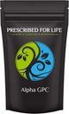 Prescrito para a vida Alpha GPC Pó, L Alpha glicerilfosforilcolina, Suplemento de colina para função cognitiva, Não OGM, Vegan, Soy Free (5kg)