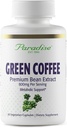 Paradise Herbs Verde Coffee Bean, Extrato de espectro inteiro ativo, Super Potente, Ultra Puro, Vegan, Sem glúten, Não-GMO, 60 Contagem