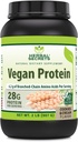 Herbal Secrets Vegan Protein □ Cookies & Cream Flavor □ 28 Grams Protein 23 Servings □ 6.2 Grams BCAA Supplement □ Made in USA