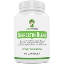 Complexo de Quercetina VitaMonk - 3 Formas Bioativas de Quercetina - Isoquercetina, Quercetina Di-hidratado e Fitossoma de Quercetina - para Absorção Superior - Quercetina 500mg Cápsulas - Quercetina com Bromelaína