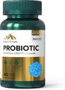Probiótico 60 bilhões de UFC Suporta Saúde Digestiva e Imunitária (1 garrafa-60 cápsulas-2mo Abastecimento)