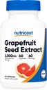 Extrato de Sementes de Toranja de Nutricost 2.000mg, 60 Cápsulas Vegetarianas - Gluten Free, Non-GMO