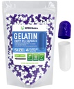 XPRS Nutra Tamanho 4 Cápsulas vazias - 100 Count Pequena Gelatina Vazia Cápsulas - Comprimidos DIY Cápsula Preenchimento - Pure Bovine Pure Bovine Gel Caps para Do-It-Yourself Suplementos (Purple/White)