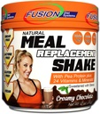 Fusion Plant Based Vegan Replacement Protein Powder – Creamy Chocolate Flavor, Melhor Puro Cru Complete Sports Performance Shake, Gluten-Free, Sugar-Free, 10 Servings, by Fusion Diet Systems