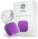 Lívia Dispositivo de alívio da dor menstrual, roxo – Off-Switch para a dor de período – Portable & Discreet – Recarregável, até 12 horas bateria – Kit completo com Stick-On Pads – O parceiro de viagem Go-to
