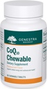 Genestra marcas CoQ10 mastigável . Coenzyme Q10 Suplemento .60 comprimidos mastigáveis .