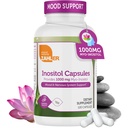 Zahler Inositol Suplemento Cápsulas 1000mg - Humor & Sistema Nervoso Suporte Suplementos para Mulheres - Equilíbrio Hormônio & Função ovariana saudável - Kosher, Gluten Free, Dairy Free - 120 Contagem