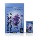 PóVitamina Eletrolitos Pó Plus, Keto, Uva de mirtilo, Açúcar Zero, 1000mg Potássio, 120mg Cálcio, 120mg Magnésio, Não-GMO, Calorias Zero, 30Hidratação Packets