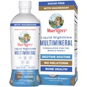 MaryRuth's Liquid Nighttime Multimineral - Sem Melatonina - Rotina de hora de dormir - Magnésio Citrato - Cálcio - Zinco - Vitamina D3 - Disponível em 4 sabor - Vegan