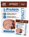 Prolon Longevidade planta base protein powder (Sintesis e reparos musculares, envelhecimento saudável, aumento do desempenho, vitaminas, sem glúten, aminoácidos, antioxidantes, 25g de proteína, chocolate, 24 pacotes