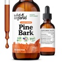 Selvagem & orgânico casca extrato Tintura - Apoio antioxidante - Pinus Pinaster Suplementos - Francês Bark marítimo líquido gotas - 2-mês de abastecimento - Vegan, Álcool & Açúcar - 2 fl oz