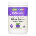NuNaturals White Stevia Powder Mistura, Substituto de açúcar baseado em plantas, Adoçante de calorias zero, 12 onças