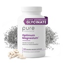 Puro TheraPro Rx Optimum Magnesium Lysinate Glycinate & Di-Magnesium Malate, Made in USA Fornecimento de 2 Mês, Quelated para Absorção Máxima, Suporta Saúde e Energia Óssea, Não-GMO
