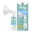 Vicks Sinex Kids Salina Fácil Mist, Saline livre de drogas, Idades 1 mês +, Limpa suavemente e acalma diariamente narizes abafados, seguro para uso diário, 1,7 OZ