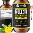 HERBIFY Mullein Extract 2 oz Tintura para Saúde Respiratória, Folha de Mullein e Flores Mistura (Verbascum Densiflorum)