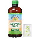 Lily of the Desert Aloe Vera Juice - Folha inteira filtrada Aloe Vera Bebida, Não-GMO Aloe Juice com Enzimas Digestivas Naturais para Gut Health, Alívio estomacal, Bem-estar, Pele brilhante, 32 Fl Oz. Gelly Sachet incluído