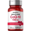 Piping Rock CoQ10 100mg □ 120 Softgels com Extrato de Pimenta Preta