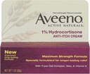 Aveeno 1% Hydrocortisona Anti-Itch Cream, 1 Oz (Pacote de 3)