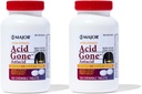 Ácido Maior Levou Comprimidos Antiácidos Mastigáveis de Força Extra - Alívio Anti-Ácido - Medicina de Reflux Ácido para Adultos - Estômago, indigestão ácida e alívio da azia - Longo-Lasting - 100-Count (2 Pack)