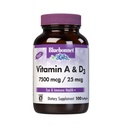 Bluebonnet Nutrition Vitamina A & D3 25.000 UI/1.000 UI de Mar Profundo, Água Frio, Óleo de Peixe - Para a Saúde dos Olhos e Função Imunitária* - Glúten Livre - Leite Livre - Molecularmente Destilado - 100 Softgel/Servições