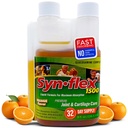 1500mg Glucosamina Líquida & Condroitina - Alta Concentração Fast-Absorvente Fórmula Aroma Laranja Ajuda a apoiar a saúde conjunta e cartilagem - com White Willow Bark, Manganês e Boswellin (32 dias de fornecimento)