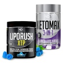 NDS Nutrição XTP Cone de Neve de Berry Azul Termogênico (45 Servões) e Keto-Max Avançado 3-em-1 comprimidos Bloqueador de Carb Apetite Supressor (90 Cápsulas)